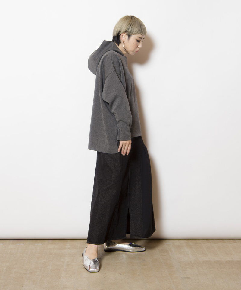  「ギャザー切替デニムスカート」|スカート|