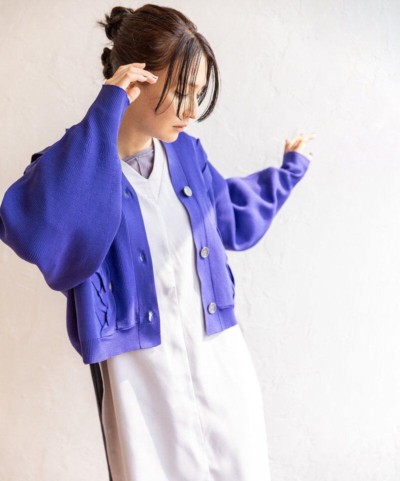  「編込ニットカーディガン」|カーディガン|