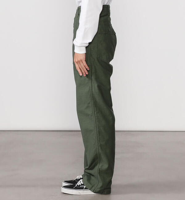  「orSlow | バックサテン ファティーグパンツ MEN」|チノ|