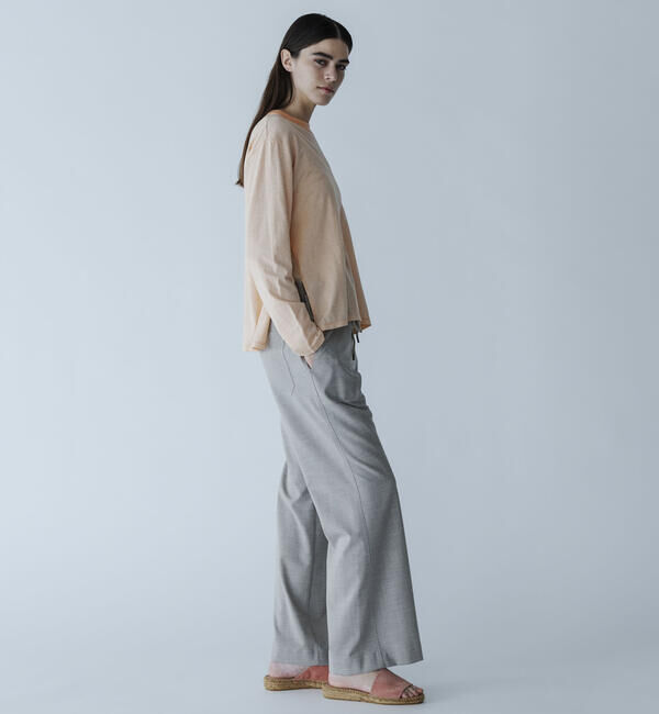  「MEYAME | オーガニックコットン ボーダー長袖Tシャツ WOMEN」|Tシャツ・カットソー|