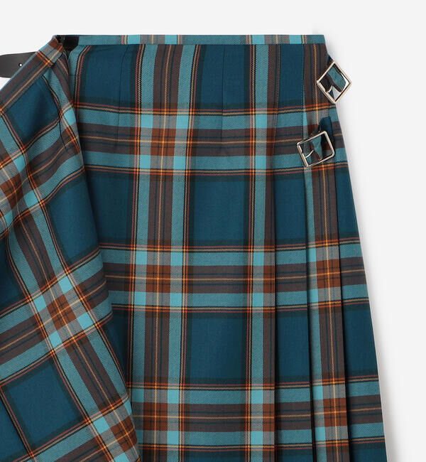 ONEIL OF DUBLIN「O'NEIL OF DUBLIN | ウーステッドウール ミドルキルトスカート WOMEN」|スカート|