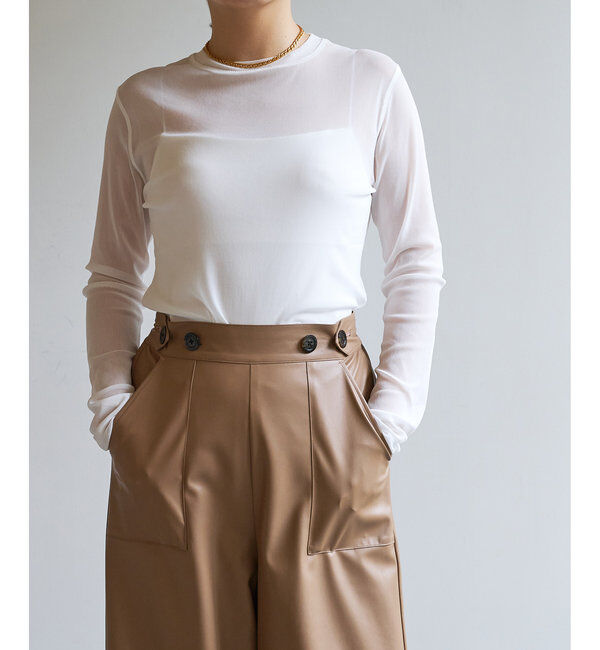  「【La nature linge】シアーチュールプルオーバー」|Tシャツ・カットソー|