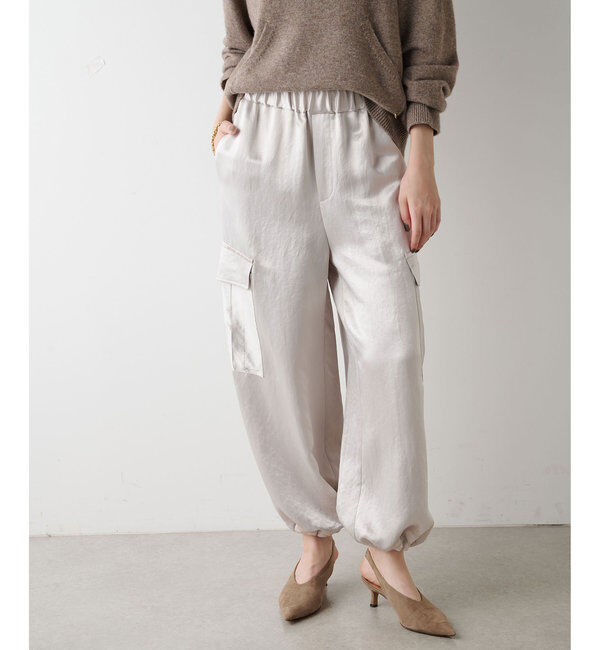  「サテンドロストパンツ」|チノ|