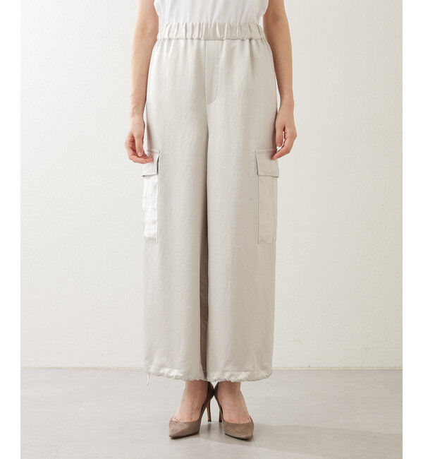  「サテンドロストパンツ」|チノ|