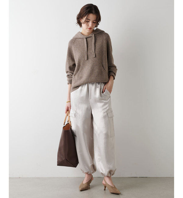  「サテンドロストパンツ」|チノ|