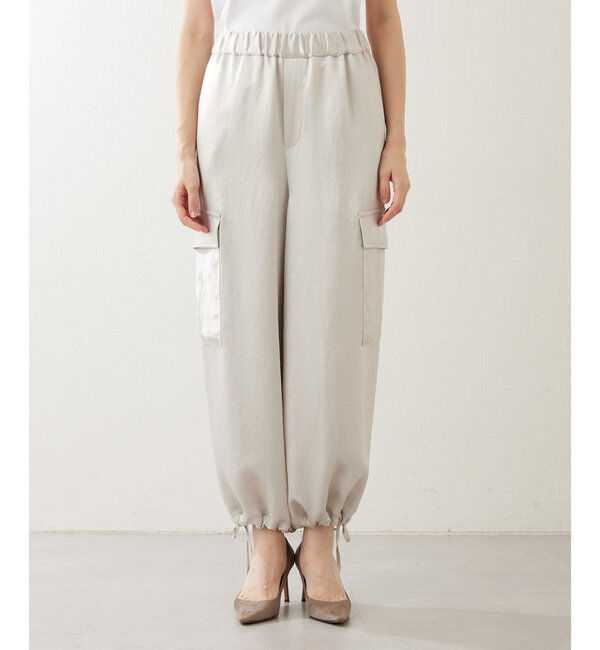  「サテンドロストパンツ」|チノ|