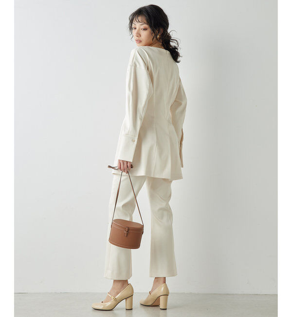  「ストレッチサテンブラウス」|シャツ・ブラウス|