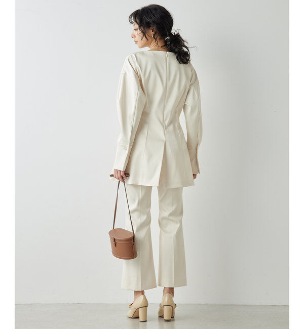  「ストレッチサテンブラウス」|シャツ・ブラウス|