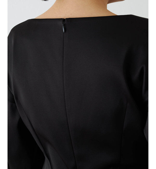  「ストレッチサテンブラウス」|シャツ・ブラウス|