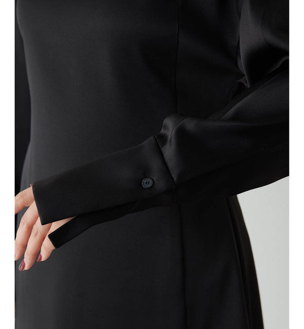  「ストレッチサテンブラウス」|シャツ・ブラウス|