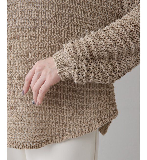  「スエードライクローゲージニット」|ニット・セーター|