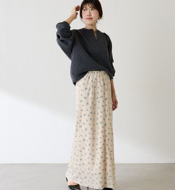  「ジップスウェットライクニット」|ニット・セーター|