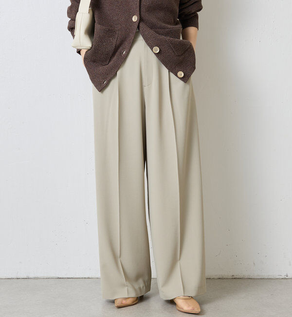  「ジャージワイドパンツ」|チノ|