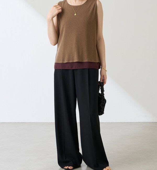  「ジャージワイドパンツ」|チノ|