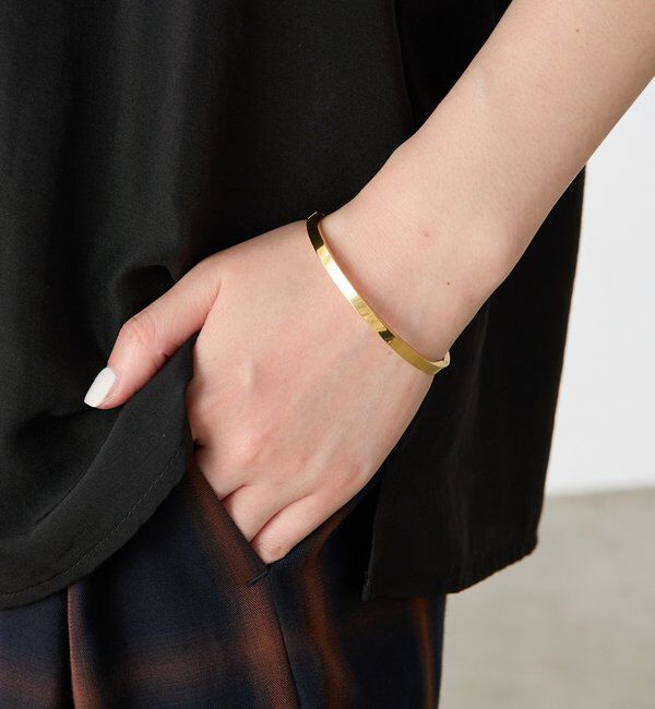  「【PAPILLONNER/パピヨネ】ステンレスバングル」|リング|ゴールド