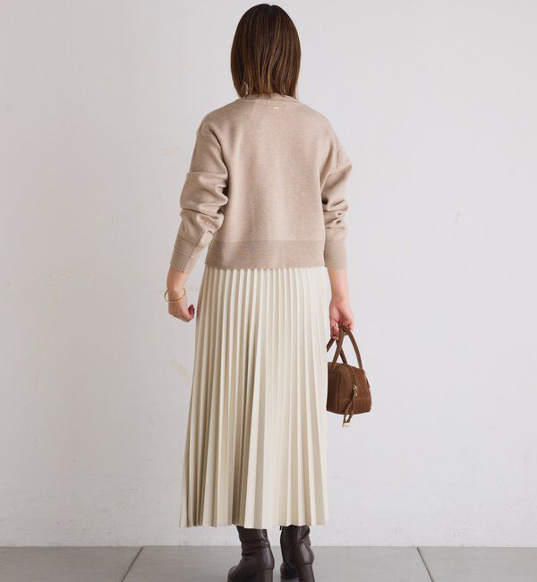  「スキッパースウェットライクカーディガン」|ニット・セーター|