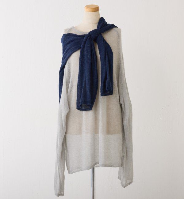  「	【CEPIE./セピエ】シアータックスリーブニット」|ニット・セーター|ライトグレー