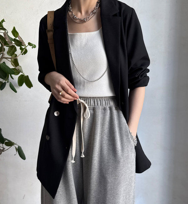  「T/Rダブルジャケット」|テーラードジャケット|ブラック