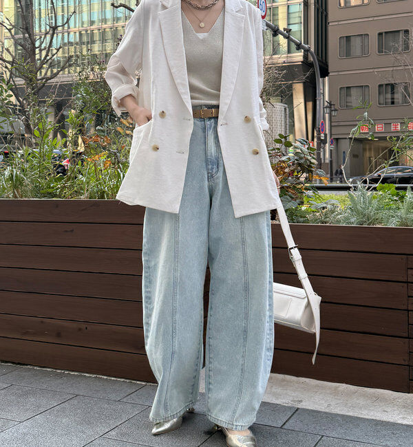  「エージングドビークロスダブルジャケット」|テーラードジャケット|