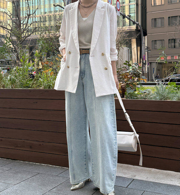  「エージングドビークロスダブルジャケット」|テーラードジャケット|