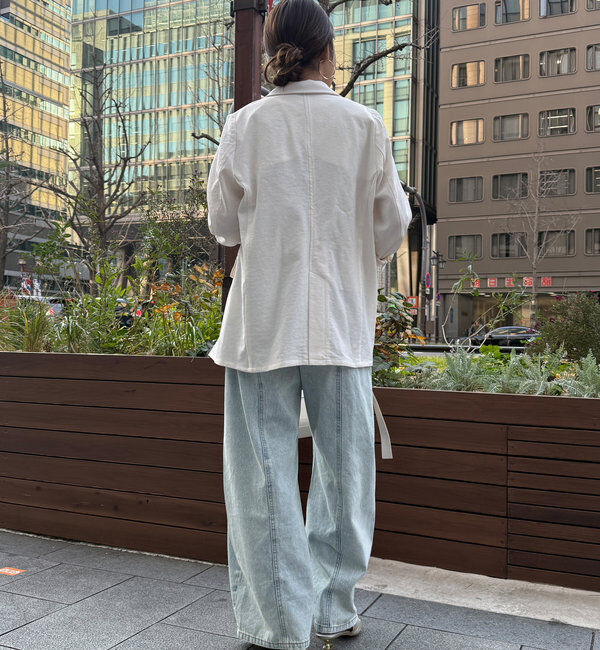  「エージングドビークロスダブルジャケット」|テーラードジャケット|