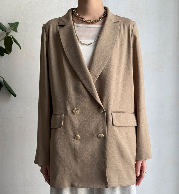  「エージングドビークロスダブルジャケット」|テーラードジャケット|