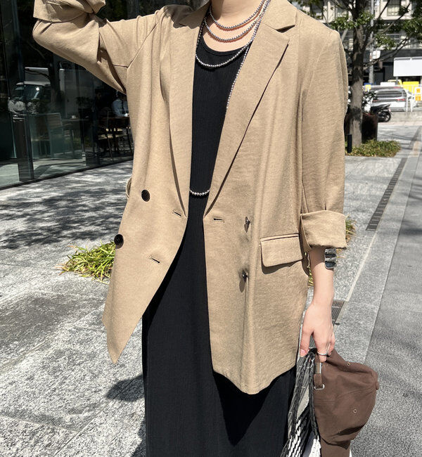  「エージングドビークロスダブルジャケット」|テーラードジャケット|