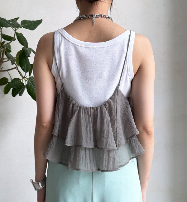  「フリルキャミセット」|Tシャツ・カットソー|