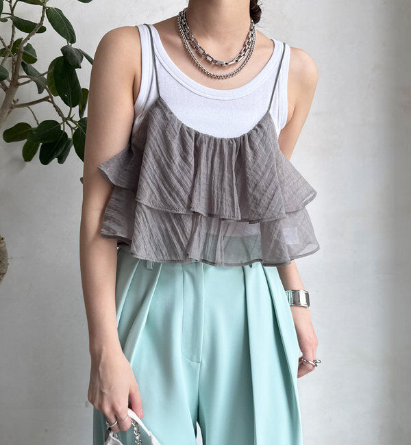  「フリルキャミセット」|Tシャツ・カットソー|