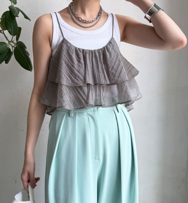  「フリルキャミセット」|Tシャツ・カットソー|