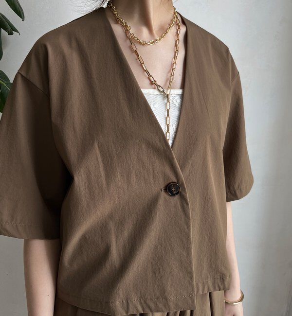  「【WEB限定】接触冷感5分袖ジャケット」|テーラードジャケット|