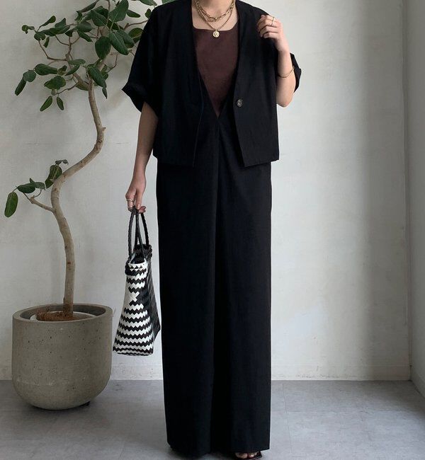  「【WEB限定】接触冷感5分袖ジャケット」|テーラードジャケット|