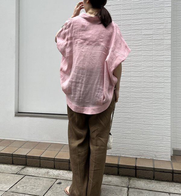  「リネン紐ドロストパンツ」|チノ|