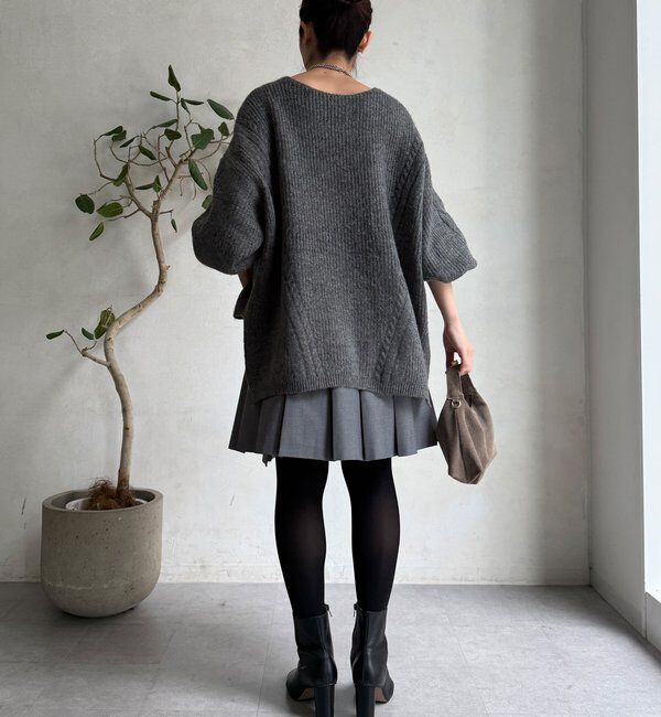  「ミドル丈プリーツスカート」|スカート|