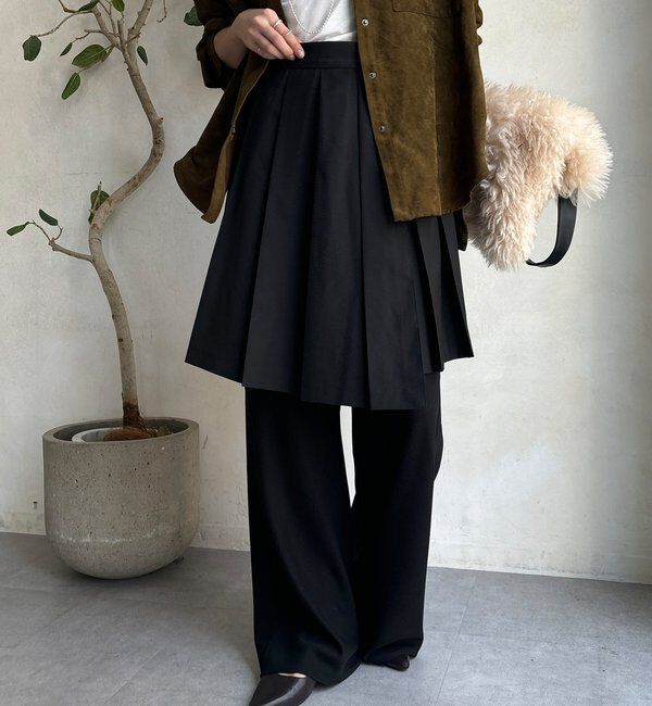  「ミドル丈プリーツスカート」|スカート|