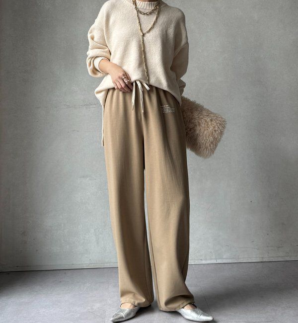  「【WEB限定】ワイドシルエットクルーネックプルオーバー」|ニット・セーター|