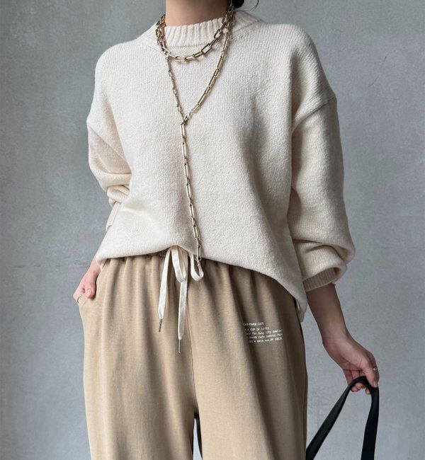  「【WEB限定】ワイドシルエットクルーネックプルオーバー」|ニット・セーター|