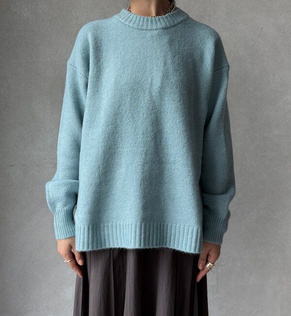  「【WEB限定】ワイドシルエットクルーネックプルオーバー」|ニット・セーター|