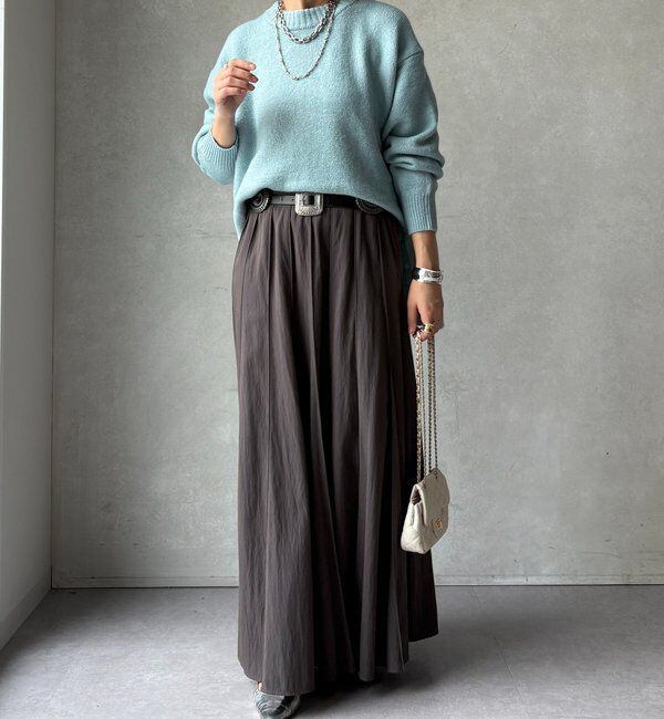  「【WEB限定】ワイドシルエットクルーネックプルオーバー」|ニット・セーター|