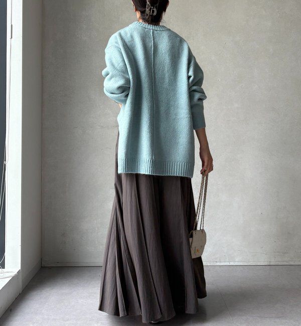  「【WEB限定】ワイドシルエットクルーネックプルオーバー」|ニット・セーター|