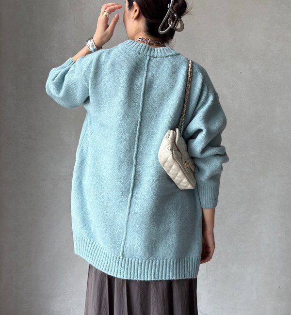  「【WEB限定】ワイドシルエットクルーネックプルオーバー」|ニット・セーター|