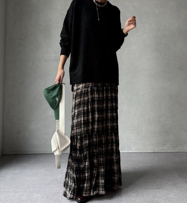  「【WEB限定】ワイドシルエットクルーネックプルオーバー」|ニット・セーター|