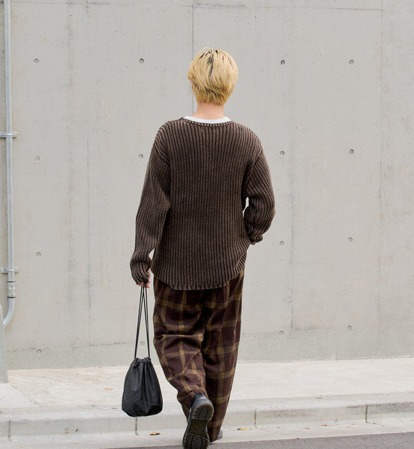  「【WHIMSIC/2サイズ展開】ルーズフィットイージースラックス」|チノ|