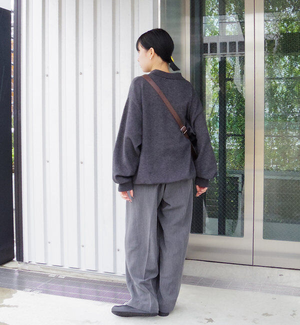  「【WHIMSIC/2サイズ展開】ルーズフィットイージースラックス」|チノ|