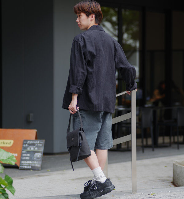  「*【WHIMSIC/SETUP対応】シアサッカーストライプダブルジャケット」|テーラードジャケット|