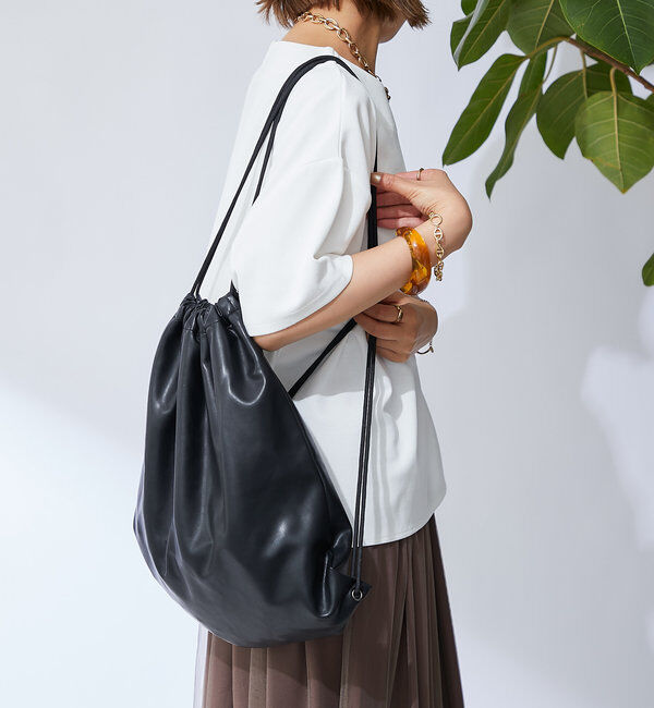  「レザーナップザック」|クラッチバッグ|