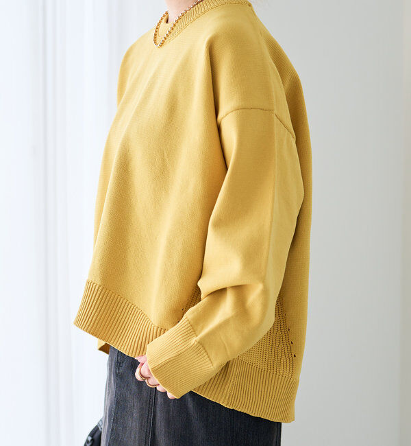  「《リラクシー・体型カバー◎》スポンジヤーンルーズニット」|ニット・セーター|