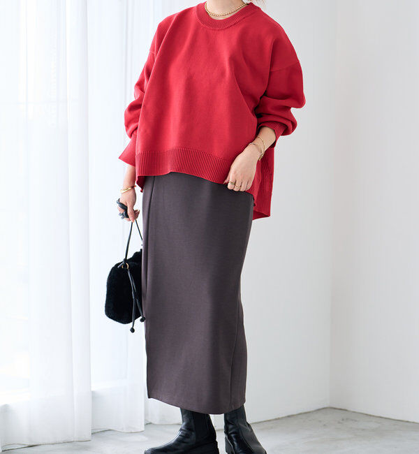  「《リラクシー・体型カバー◎》スポンジヤーンルーズニット」|ニット・セーター|