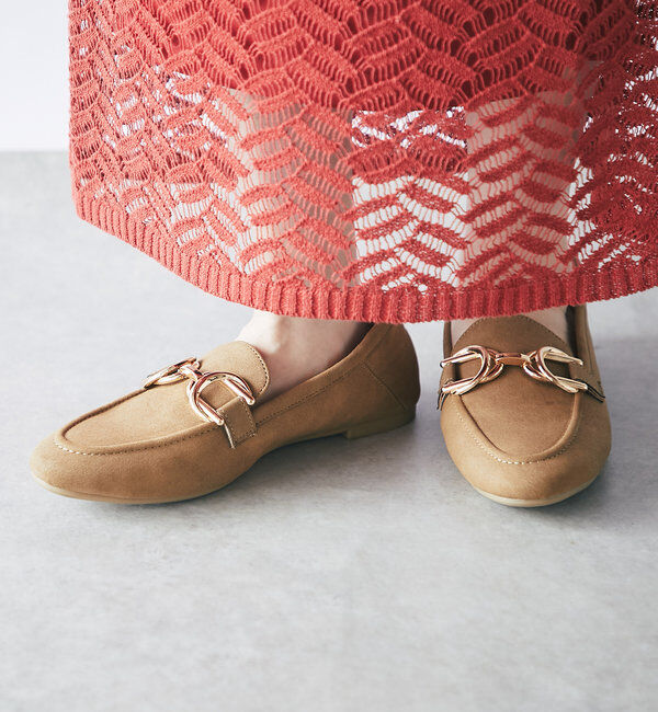  「【EVOL(イーボル)】デザインビットローファー」|その他|