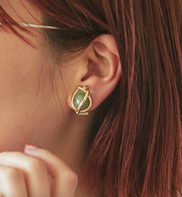  「【GOLDY(ゴールディ)】レイヤードラインイヤリング」|ブローチ・コサージュ|